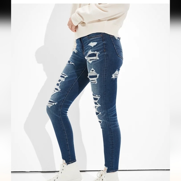 AE Dream Patched Jegging women's cropped size 2 - Picture 8 of 9